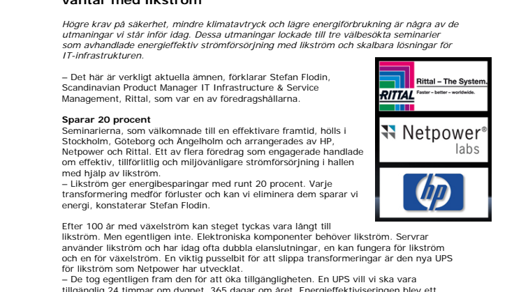 Miljonbesparingar väntar med likström