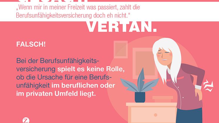 Irrtum Nr. 7 "Wenn mir in meiner Freizeit was passiert, zahlt die Berufsunfähigkeitsversicherung doch eh nicht."