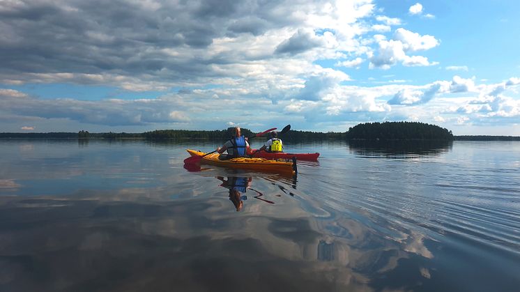 Med kajak i Åsnens nationalpark