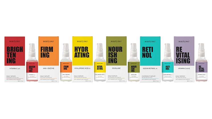 BeautyPro Serums Line Up