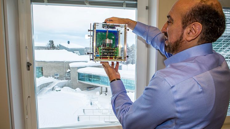 Reza Emami, professor i rymdtekniska system vid Luleå tekniska universitet. Foto: Tor Lundberg Tuorda