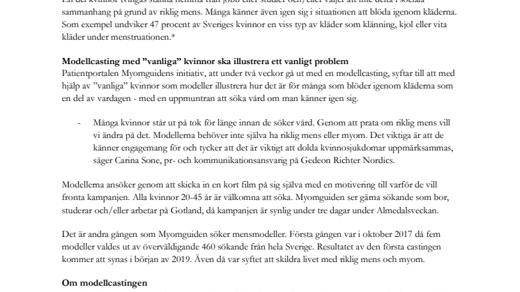 Mensmodeller sökes till Almedalen! – Alla kvinnor 20-45 år välkomnas att söka