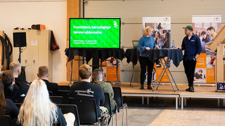 Der var gang i debatterne til virksomhedsmessen ”Bæredygtighed og grøn omstilling” på Tradium. Foto: Tradium