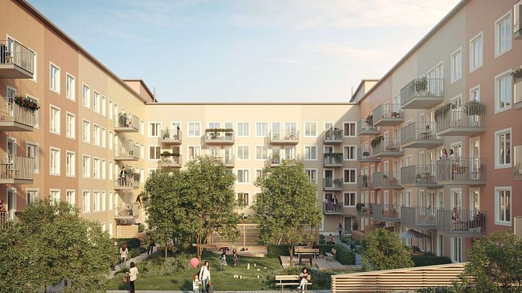 Brf Parkliv i Täby med 49 lägenheter.