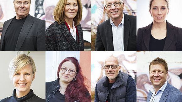 Högst upp från vänster: Torbjörn Wennberg, Ann-Christin Norrström, Kjell Karlsson, Maria Ingelsson, Jennie Claesson, Eva Engvall, Bengt-Åke Gustafsson och Lasse Svensson