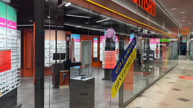Synsam on avannut liikkeen Salossa kauppakeskus Plazaan