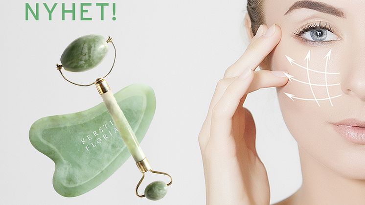 NYHET!  Jade Facial Roller & Jade Gua Sha Board