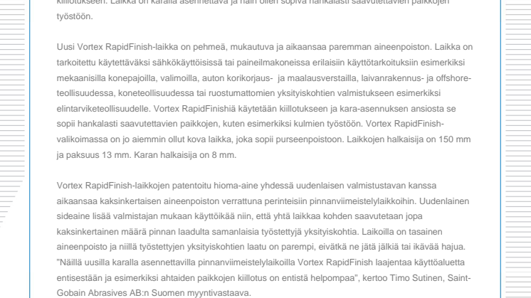 Hankalasti saavutettavien paikkojen helpompaa kiillotusta