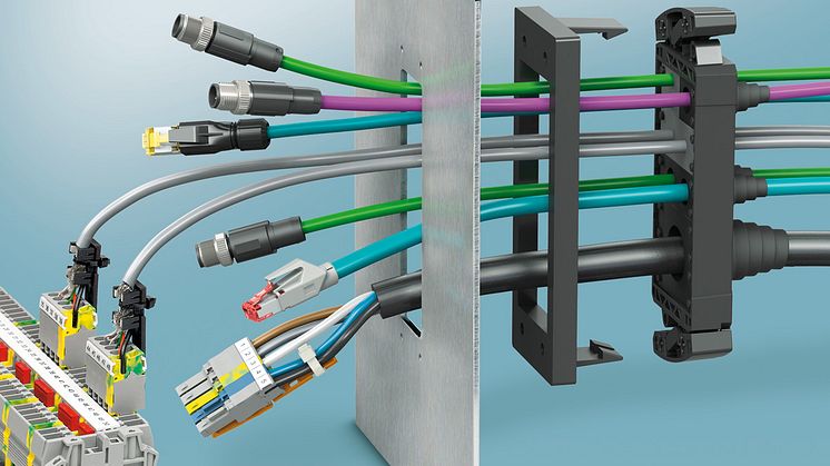 Routing Pre-Assembled Cables through the Housing Wall 