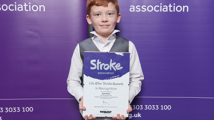 ​Eight–year-old Preston stroke survivor receives regional recognition