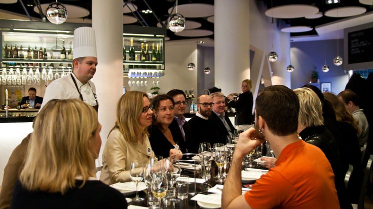 Njutbar presslunch på restaurang West Coast när Svenskt kött-märket för restaurang lanserades