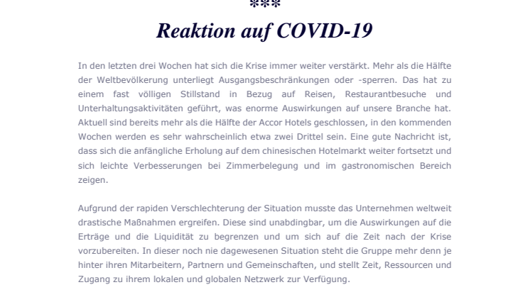 Handels-Update: Reaktion auf COVID-19