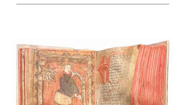 Omslag till den nya antologin En biografi om en bok: Codex Upsaliensis B 68 från 1430.