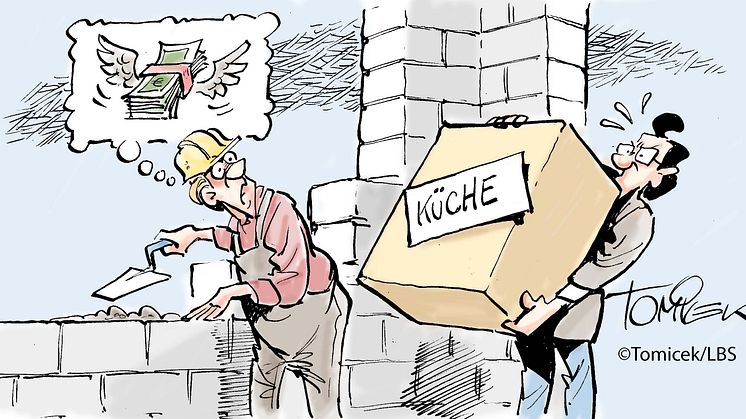 Zwischengelagerte Küche
