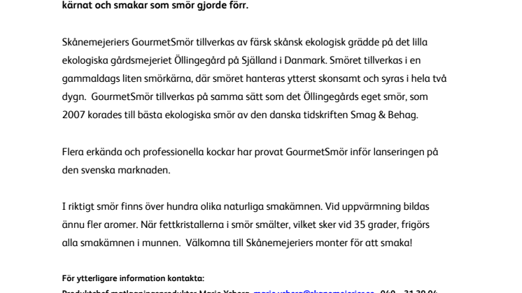 Så smakar riktigt smör – gammalt hantverk bakom ny produkt 