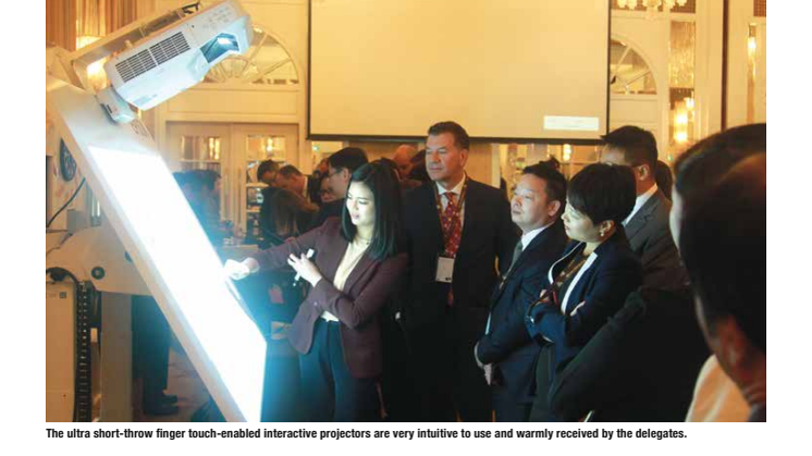 Epson interactive projectors jazz up UPS APAC leadership conference