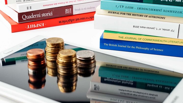 Under 2019 användes ungefär en procent av Sveriges offentligt finansierade forskningsbudget till lärosätenas vetenskapliga publicering.