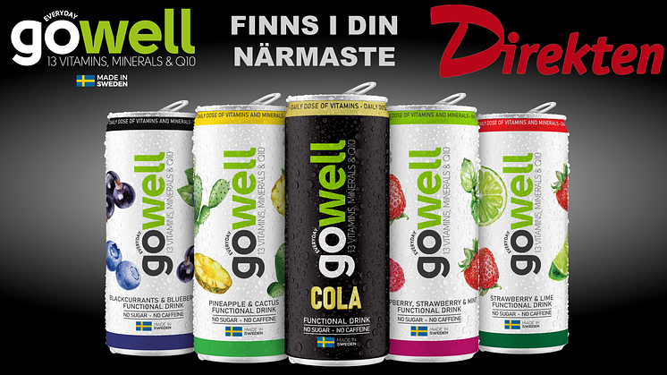 Gowell och Direkten logotyp samt Gowellburkar