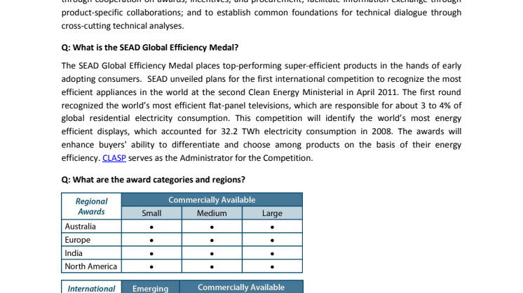 SEAD Display rules FAQs sheet