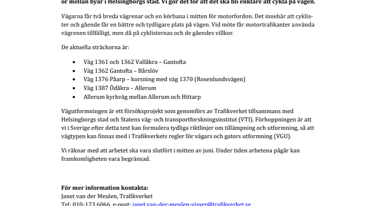 Nu gör vi det bättre för cyklister och gående i flera byar