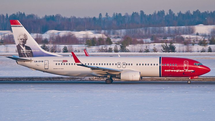 Fortsatt passagerartillväxt för Norwegian i november