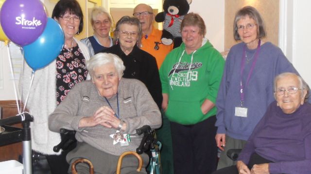 £100 raised through Sip for Stroke at Elms Nursing Home