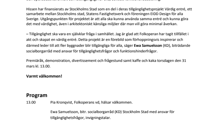 Folkoperan - den tillgängliga teatern