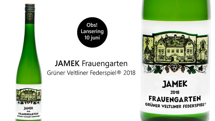 Ried Frauengarten Grüner Veltliner Federspiel 2018 lanseras i Systembolagets TSV-sortiment.