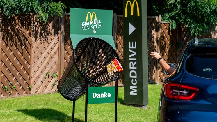 Gib Müll ’nen Korb! McDonald’s Deutschland startet Kampagne gegen achtloses Wegwerfen von Verpackungen
