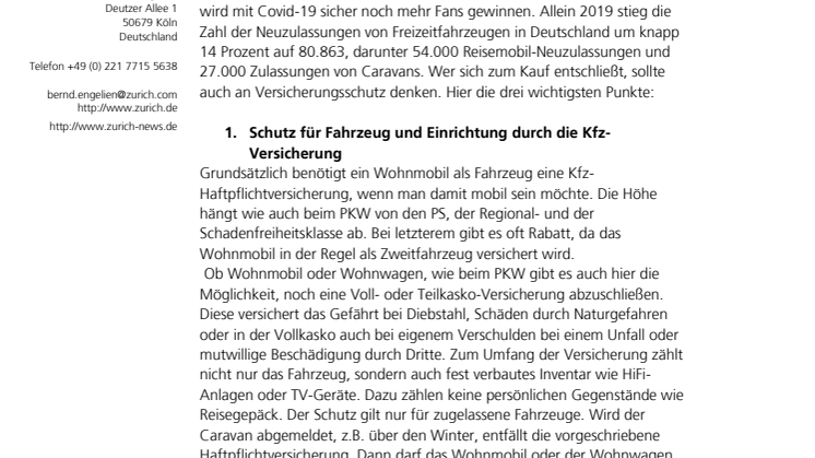 Heimaturlaub mit dem Camper – welche Versicherung brauche ich? 
