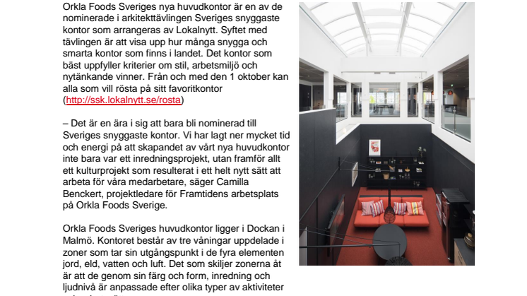 ​Ligger Sveriges snyggaste kontor i Malmö?