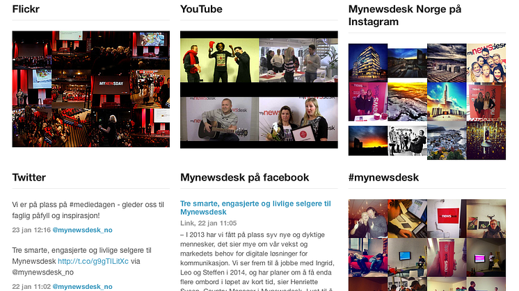 Sosiale mediekanaler