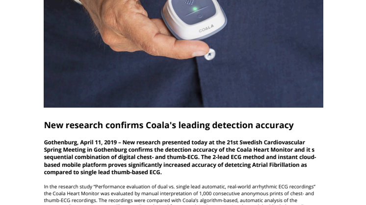 New research confirms Coala's leading detection accuracy