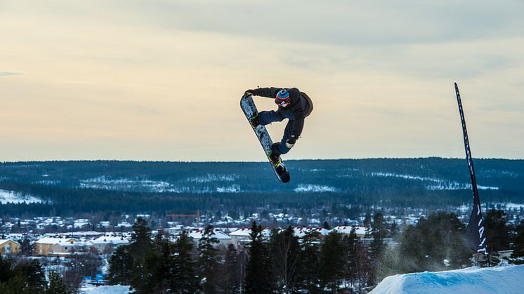 Skellefteå värd för deltävling i Swedish Snowboard Series och Swedish Slopestyle Tour, 5-6 mars 2016