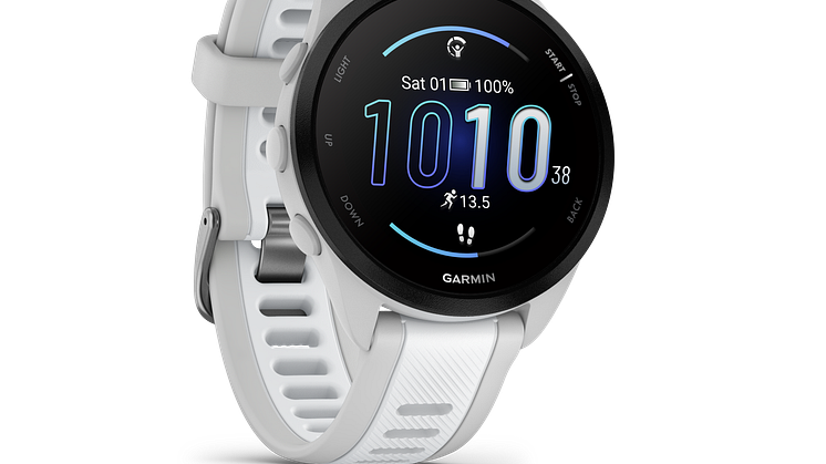 Forerunner165_HR_whitestone_front-right_0000_tidal_blue_watchface_outlined