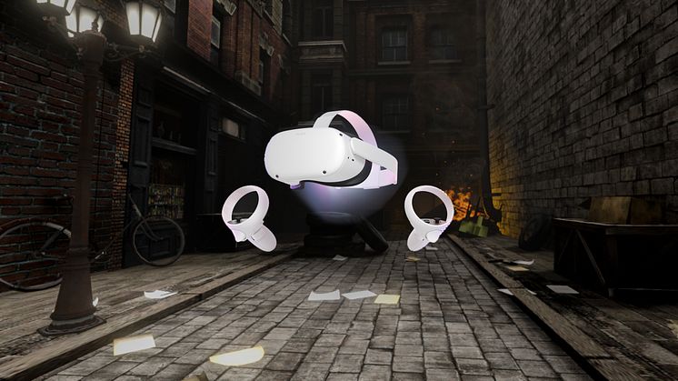 Med ett VR-headset kan stulen konst och historiska fotografier upplevas i miljöerna som de berättar om.