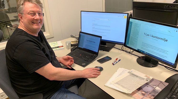 Morten Olav Berg er prosjektleder for tekniske fag i Itech AS, og sier at bedriften jobber mye mer effektivt og lønnsomt etter at de begynte å bruke Lysveilederen på nett.