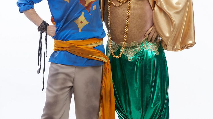 Charlie Grönvall och Claes Malmberg i Äventyret Aladdin