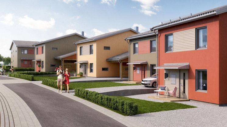 I projektet finns det fortfarande hus av modellen på 136 kvadratmeter kvar till salu. 