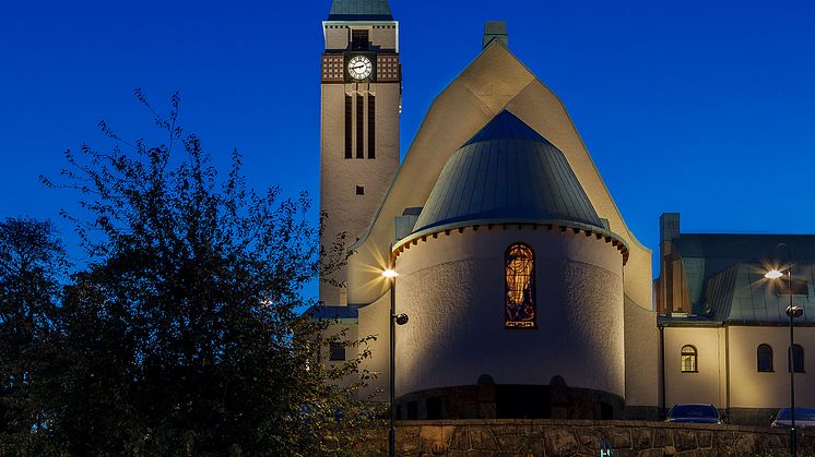 Sundbybergs kyrka är finalist till Svenska Ljuspriset.