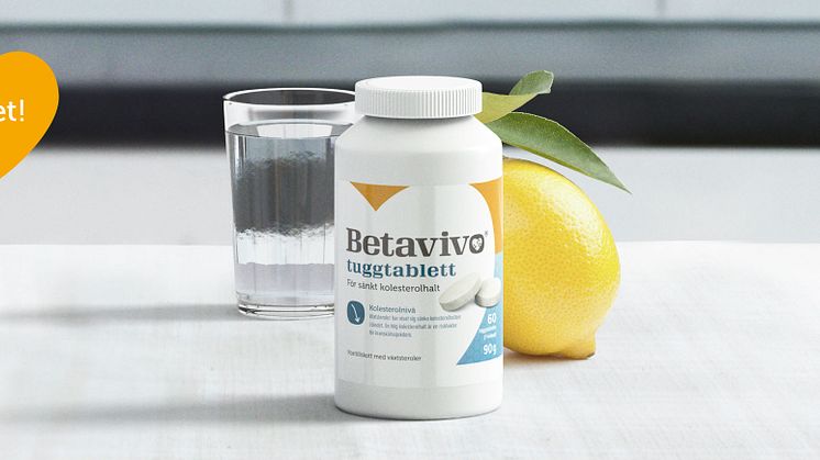 Nyhet: Betavivo tuggtablett för sänkt kolesterol