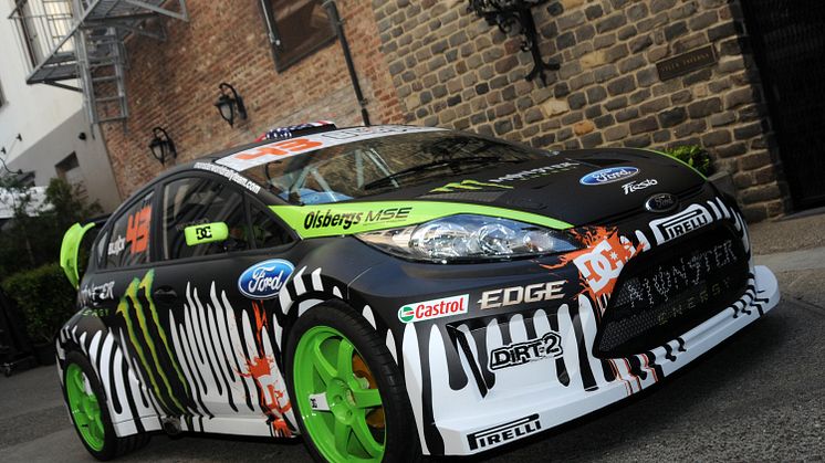 SVENSKA OLSBERGS MSE BYGGER SPECIALGJORD FORD FIESTA FÖR KEN BLOCKS NYA GYMKHANA-FILM