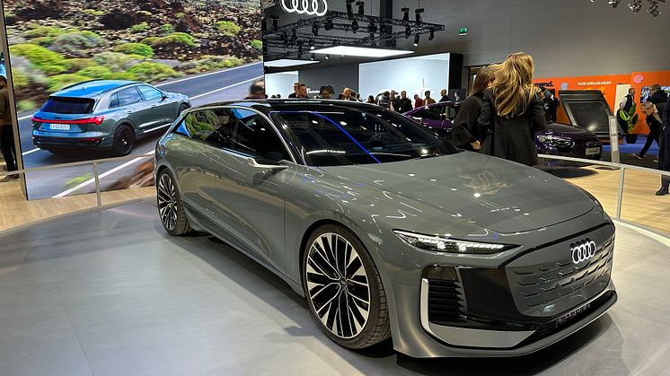 Audi A6 Avant e-tron concept på eCarExpo i Göteborg