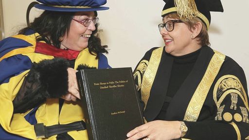 (L-R) Rosaleen McDonagh and Northumbria University Chancellor Tanni Grey-Thompson