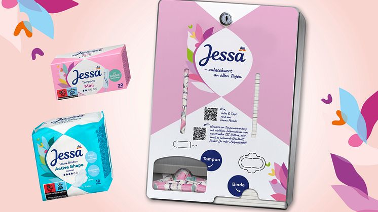 Kostenlose Periodenproduktspender für Schulen: Jessa startet Gewinnspiel gegen Periodenarmut