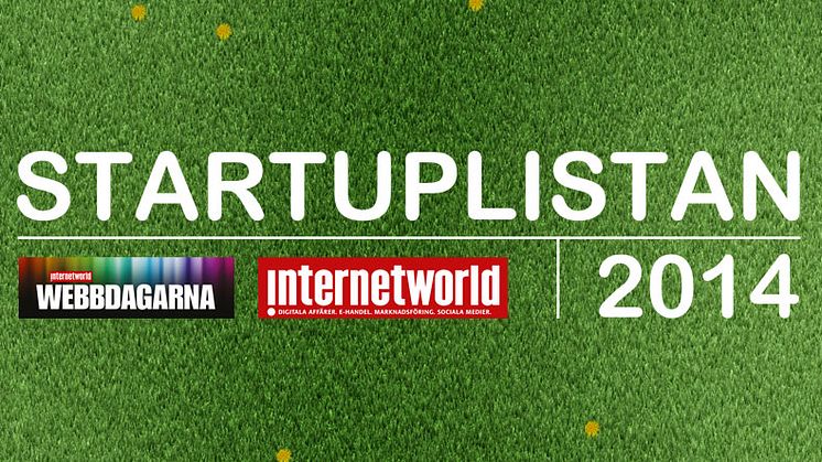 9 STING-bolag på Internetworlds Startuplista 2014
