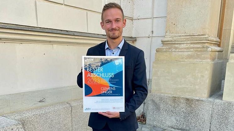 Clemens Unger hat den BdS-Bachelorpreis 2023 gewonnen