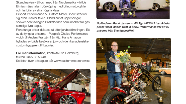 Succé för påskens stora motorshow!