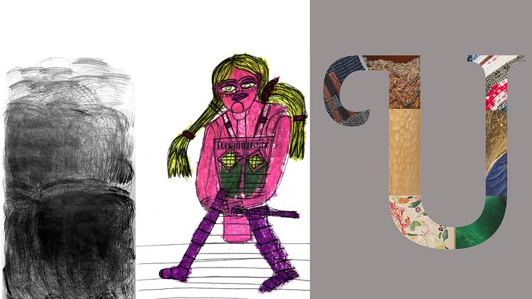 Konsthöst på Kulturcentrum Ronneby Konsthall. Teckning, collage, konsthantverk, slöjd och form.