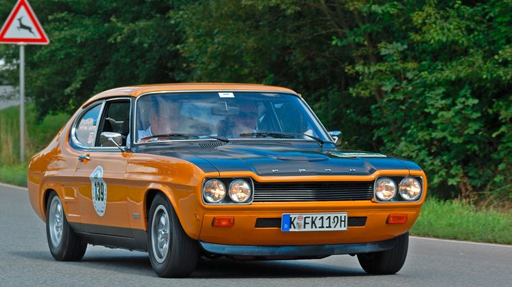 ​Kuukävelyt, Woodstock ja Ford Capri; Ford juhlii ikonisen urheiluauton 50-vuotispäivää